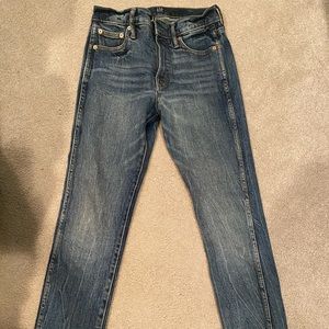 Gap straight leg jeans, size 25